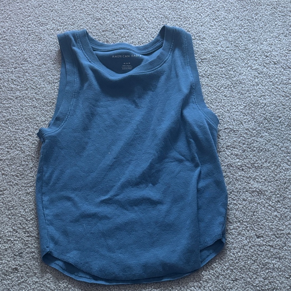 American Eagle Outfitters Sky Blue Tank Top